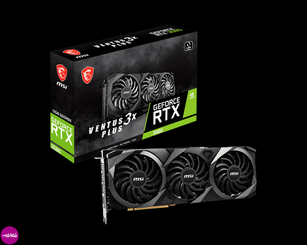 کارت گرافیک مدل msi GeForce RTX 3080 VENTUS 3X PLUS 12G LHR ام اس آی