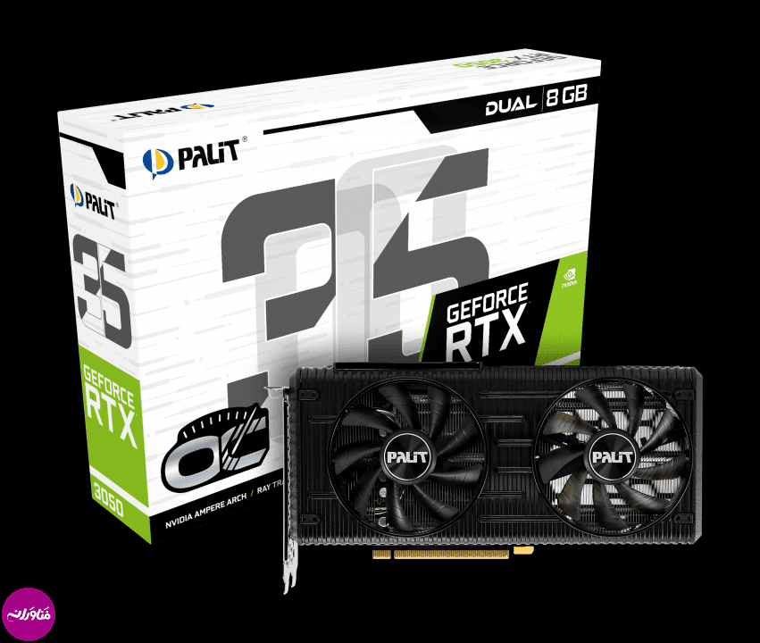 کارت گرافیک palit GeForce RTX 3050 Dual OC پلیت