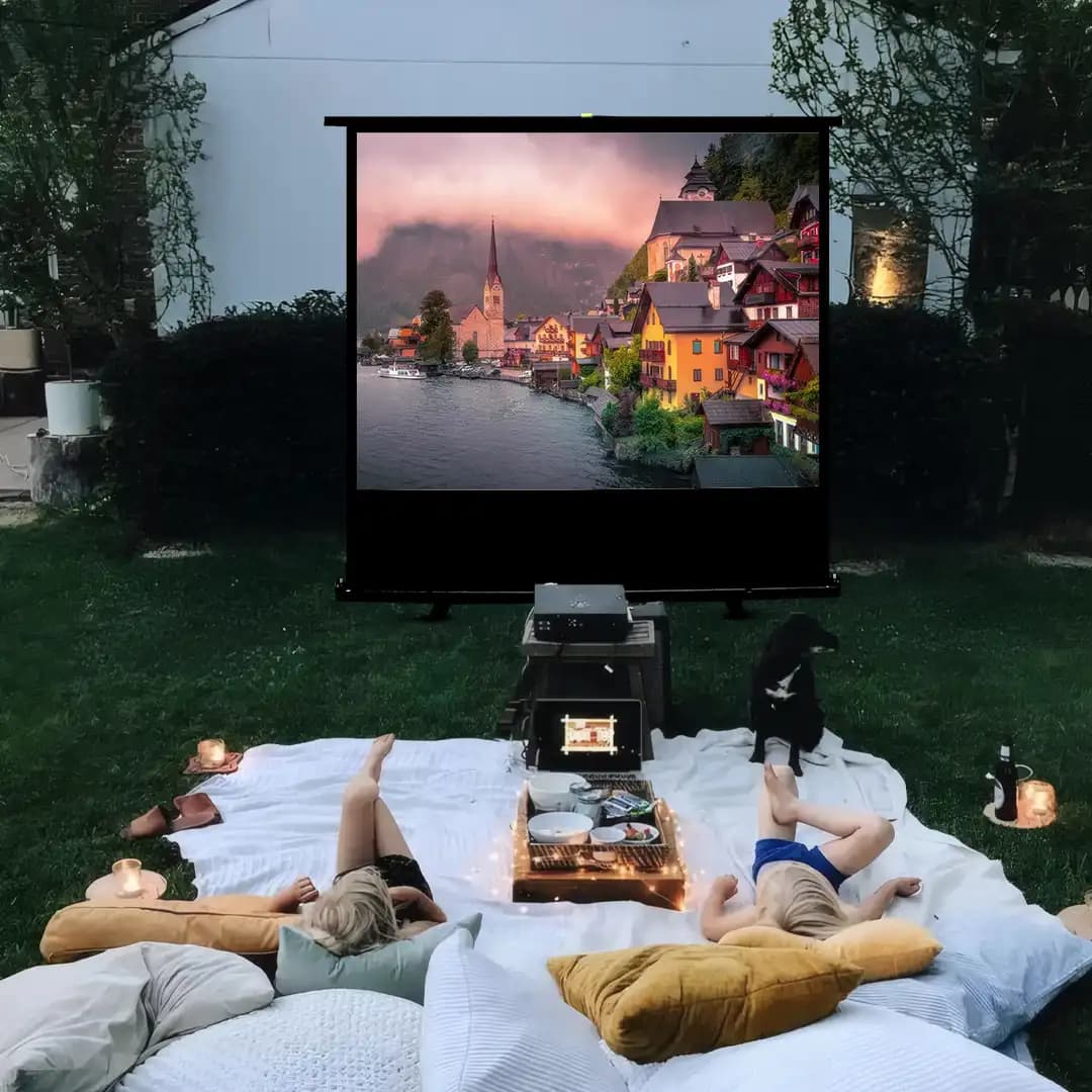 پرده نمایش پروژکتور قابل حمل گرین لاین Green Lion GN80INPRO Portable Projector Screen 80 — تصویر ۲