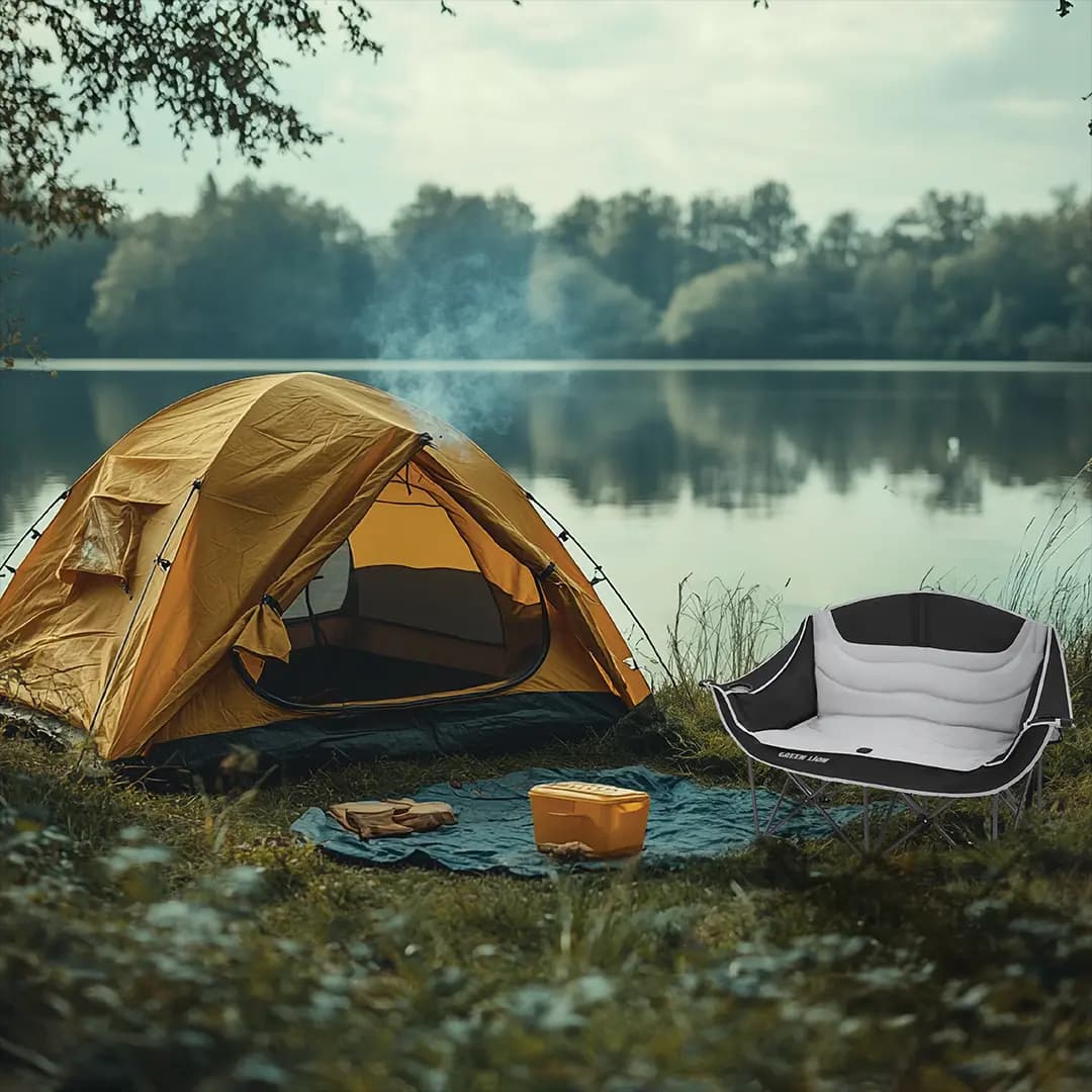 صندلی کمپینگ دو نفره گرین لاین Green Lion GNDUACHAIR Double Camping Chair — تصویر ۳