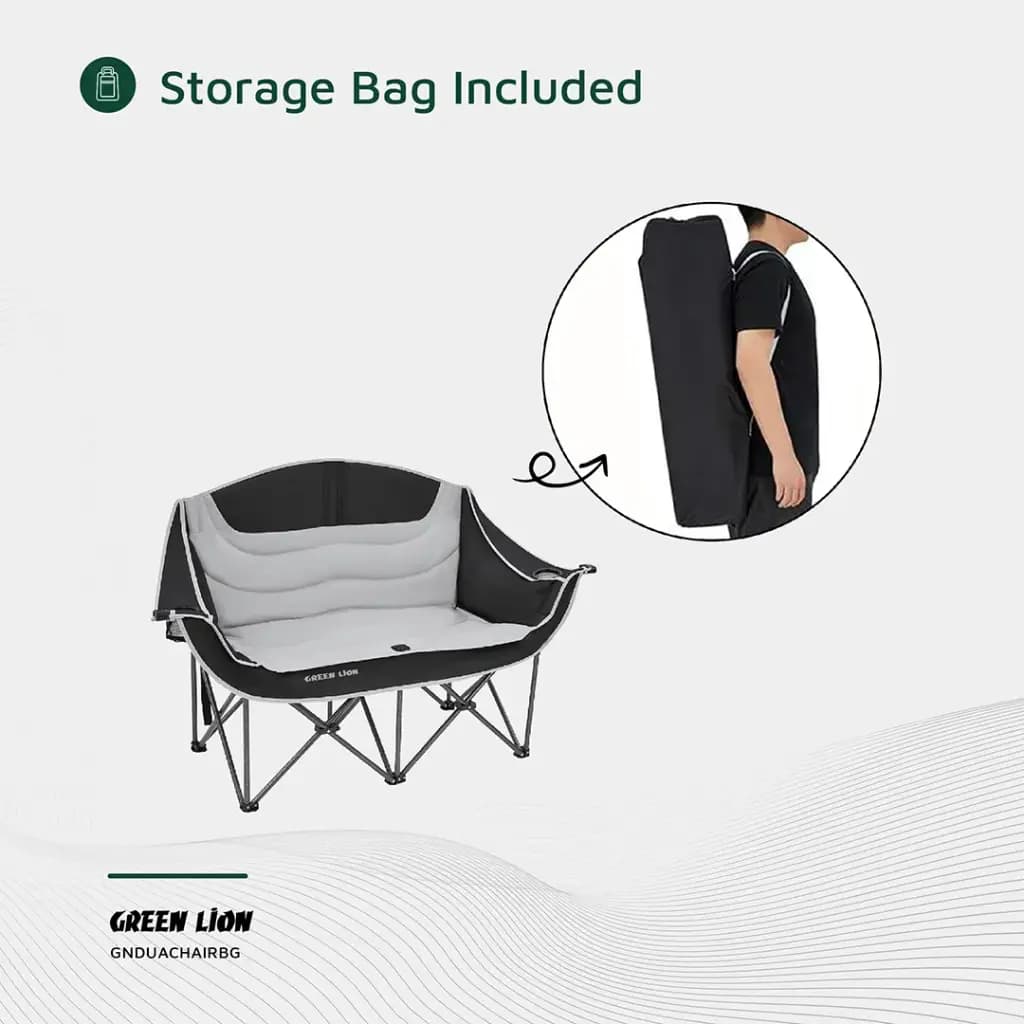 صندلی کمپینگ دو نفره گرین لاین Green Lion GNDUACHAIR Double Camping Chair — تصویر ۵