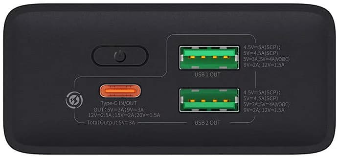 پاور بانک بیسوس مدل Baseus Adaman 2 PPAD050101 با ظرفیت 20000mAh و توان 30W — تصویر ۶