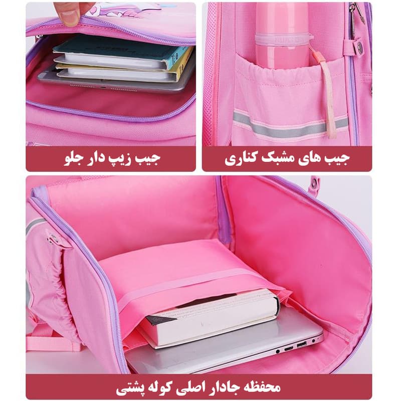 کوله پشتی وای زد ال مدل یونیکورن — تصویر ۸