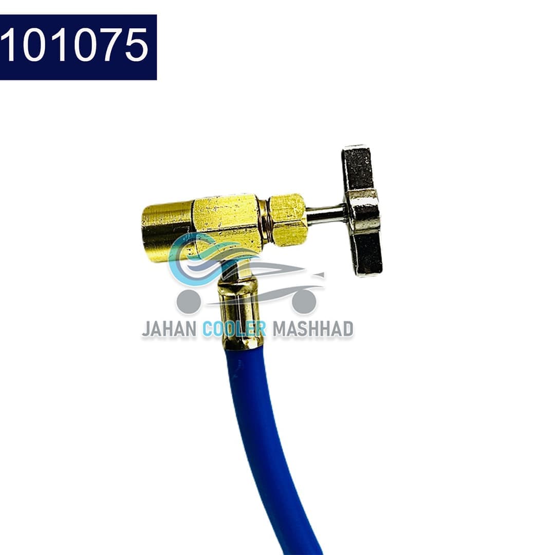 شیلنگ تزریق گاز کوبلینگ دار NEVISCO (با ساعت گیج ) -کد 101075 — تصویر ۳