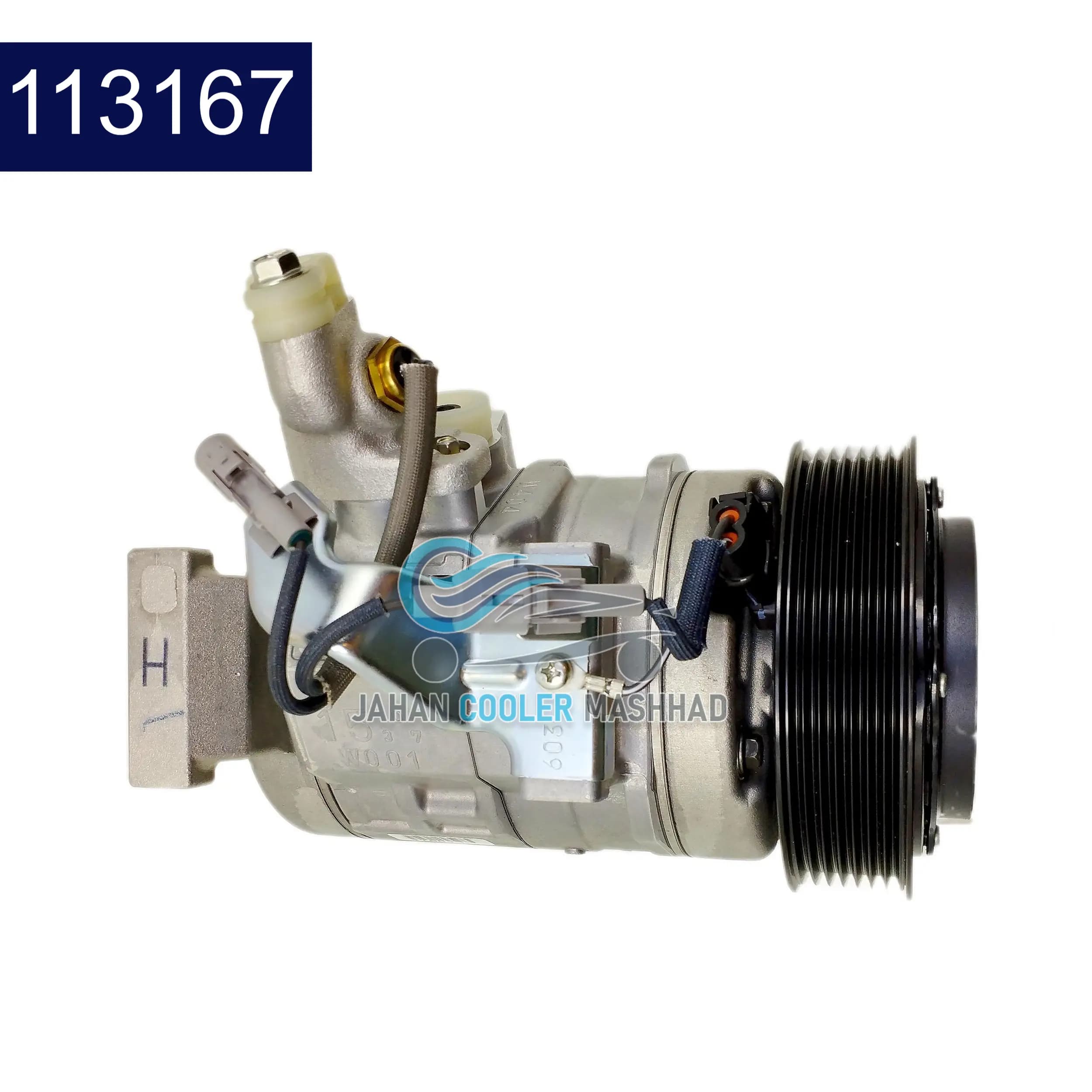 کمپرسور کولر تویوتا هایلوکس 15-06 دنسو ژاپن – کد 113167 — تصویر ۲