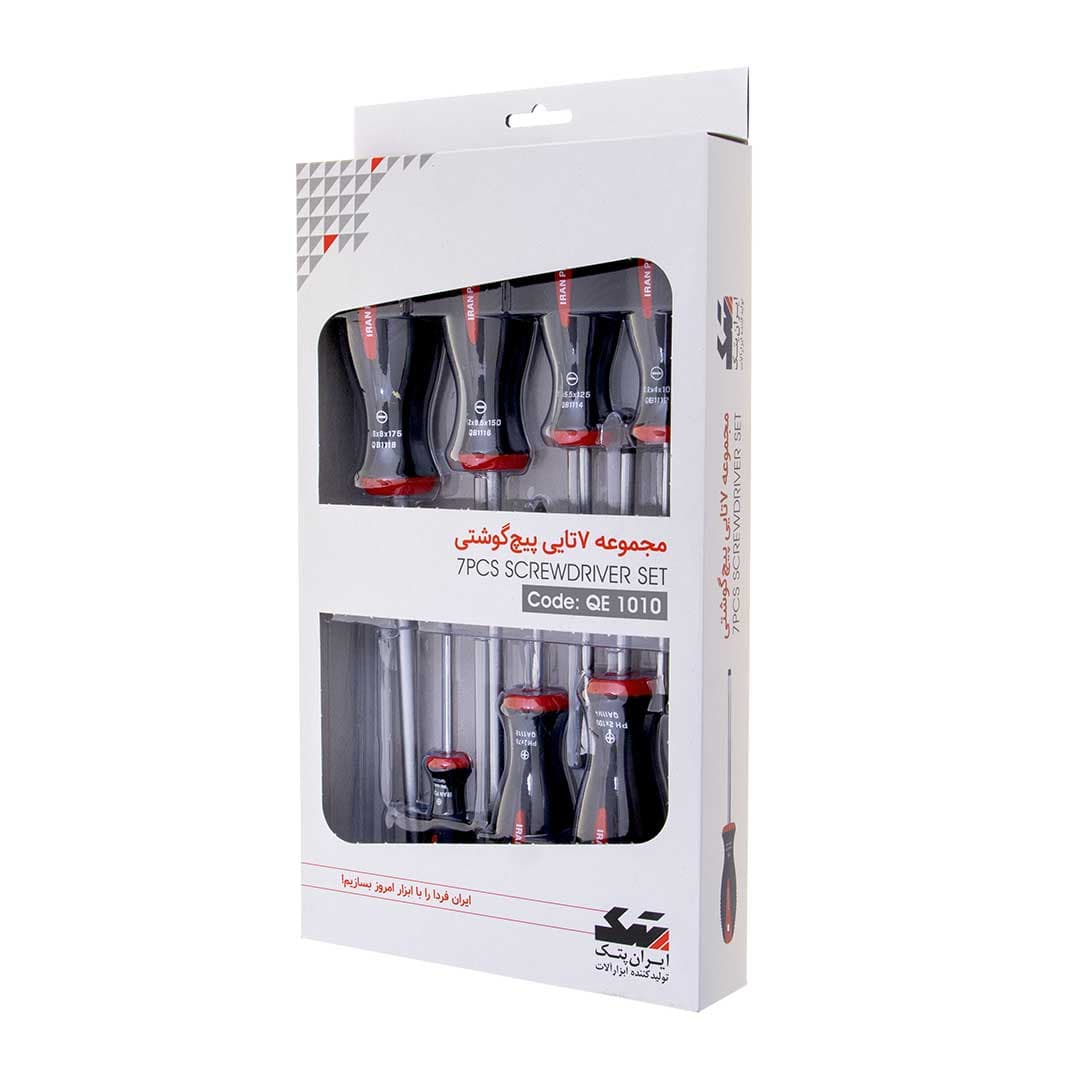 ست 7 عددی پیچ گوشتی ایران پتک مدل QE1010 — تصویر ۲