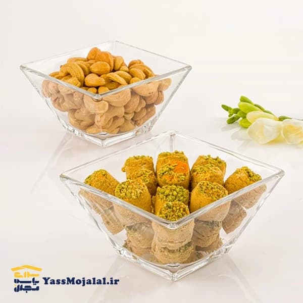 پیاله پذیرایی شش عددی مربع لیمون — تصویر ۴