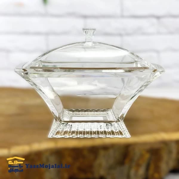 شکلات خوری 4 گوش اکرولیک لیمون