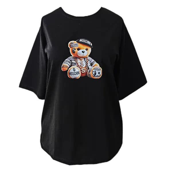 تیشرت باکسی طرح MOSCHINO