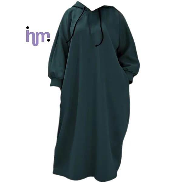 هودی لانگ کمر پانچی کد 60904 — تصویر ۶
