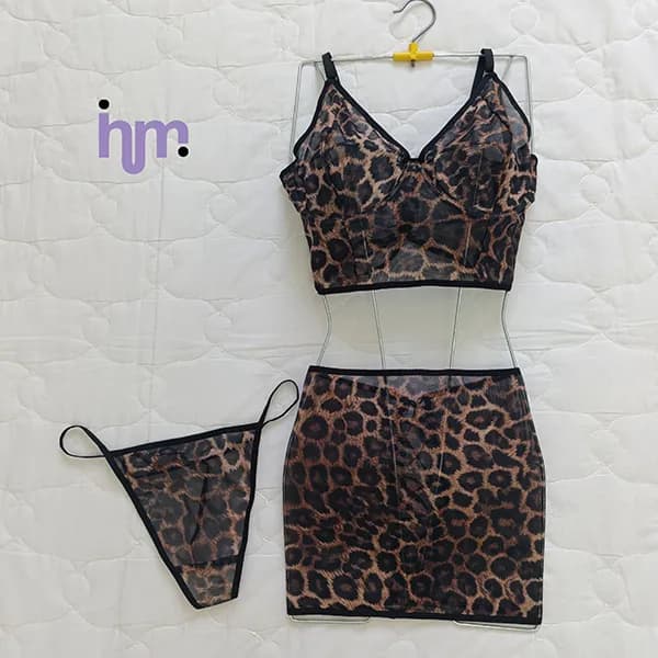 لباس خواب فانتزی طرح پلنگی کد 4502