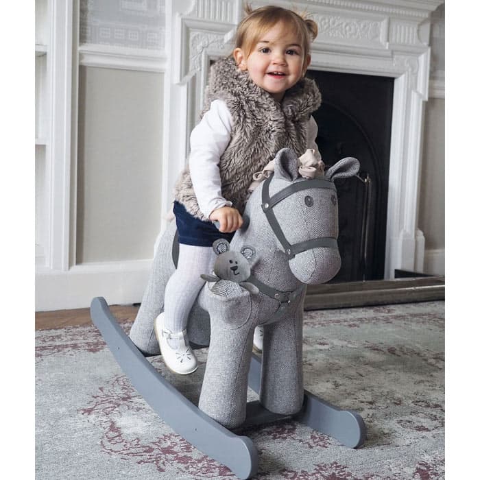 راکر اسب طوسی (+12 ماه) مدل Stirling & Mac برند Little bird told me — تصویر ۳