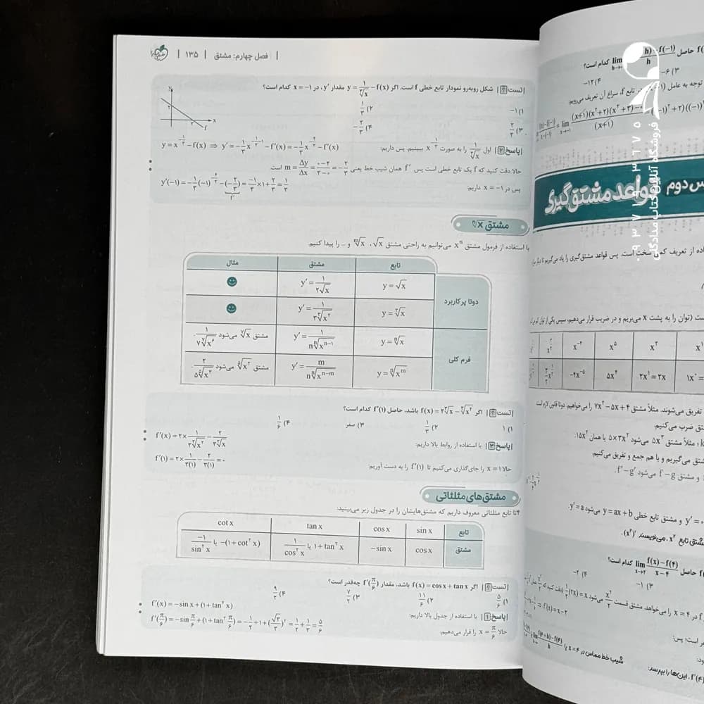 تست حسابان دوازدهم خیلی سبز — تصویر ۵