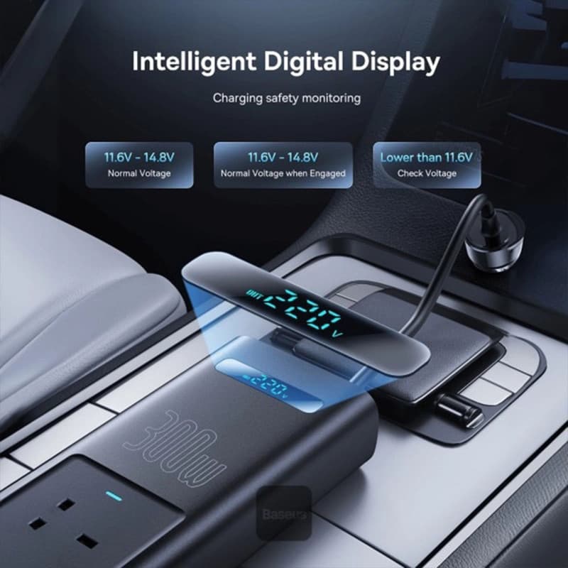 مبدل برق خودرو باسئوس مدل IGBT Power Inverter 300W BS-CI30-02 — تصویر ۶
