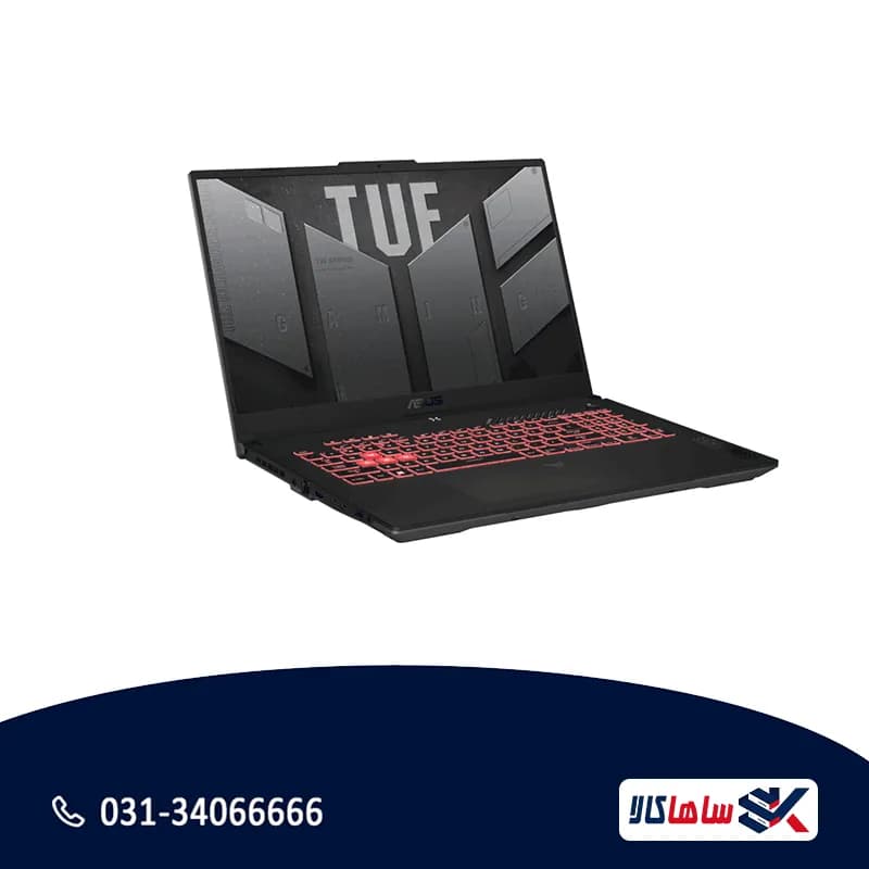 لپ تاپ ایسوس TUF Gaming A17 FA707NUG | Ryzen 7 7435HS، 16GB، RTX 4050، 17.3 اینچ — تصویر ۲