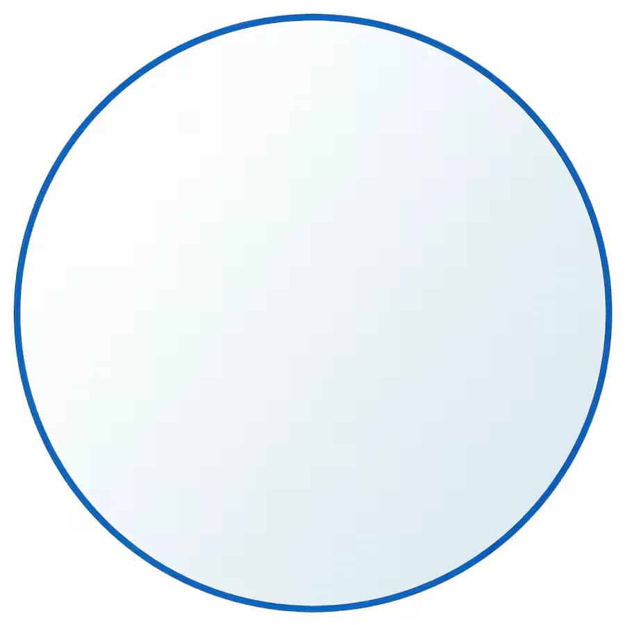 آینه دیواری ایکیا مدل LINDBYN دور آبی ۵۰ سانتی‌متر