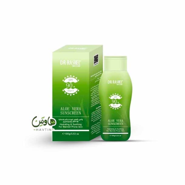 ضدآفتاب آلوئه ورا دکترراشل SPF90 (پوست نرمال تا خشک)