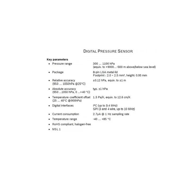 ماژول سنسور فشار بارومتریک BMP280 — تصویر ۲