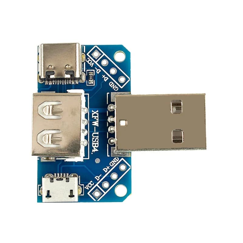 مبدل USB نری به USB مادگی و Type-C و Micro USB — تصویر ۴