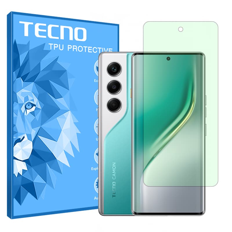 گلس تکنو Camon 40 Pro مدل گرین لایت برند تکنو