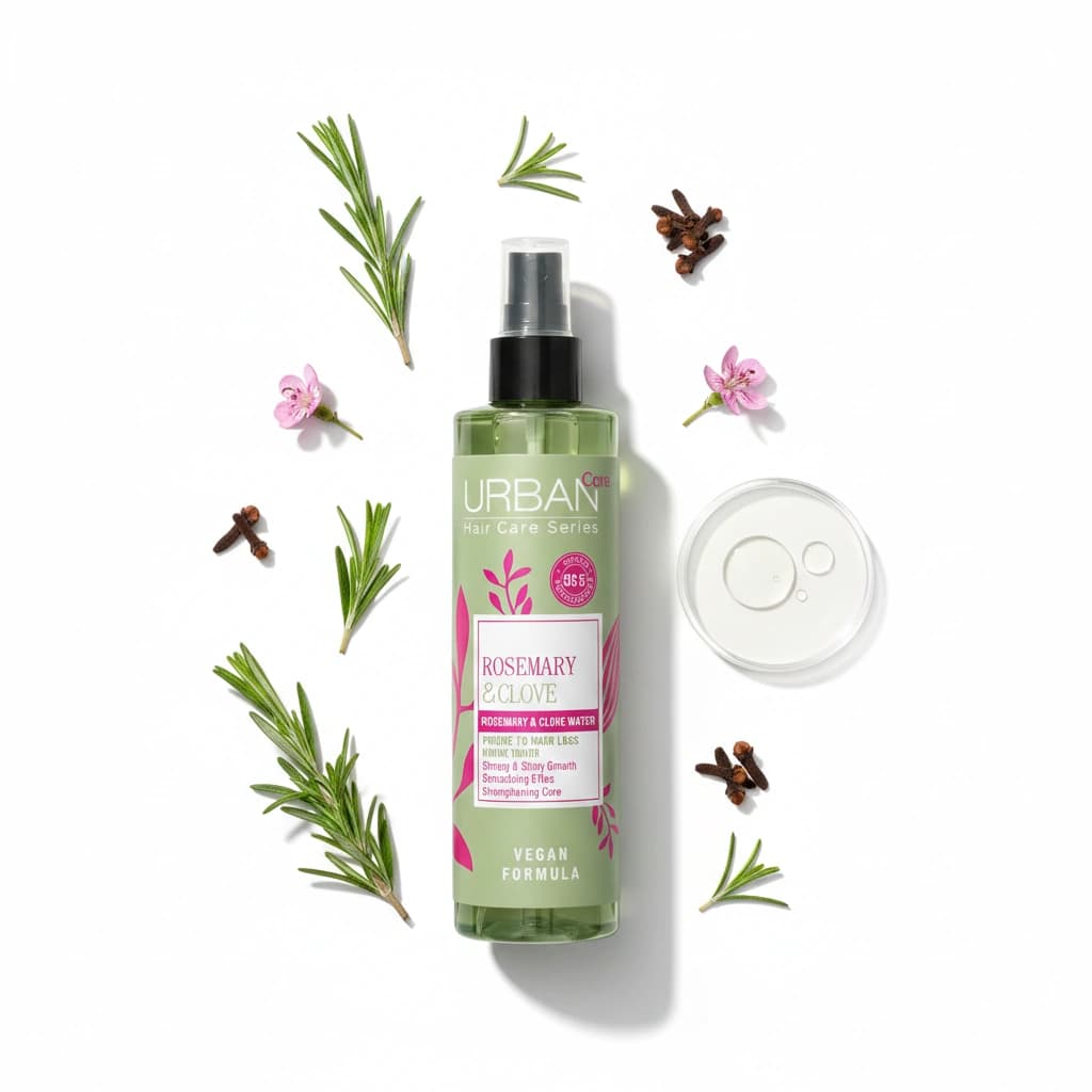 اسپری تقویت کننده ضد ریزش اوربن کر Urban Care مدل Biberiye Ve Karanfil Suyu حاوی رزماری و میخک 150 میل — تصویر ۳
