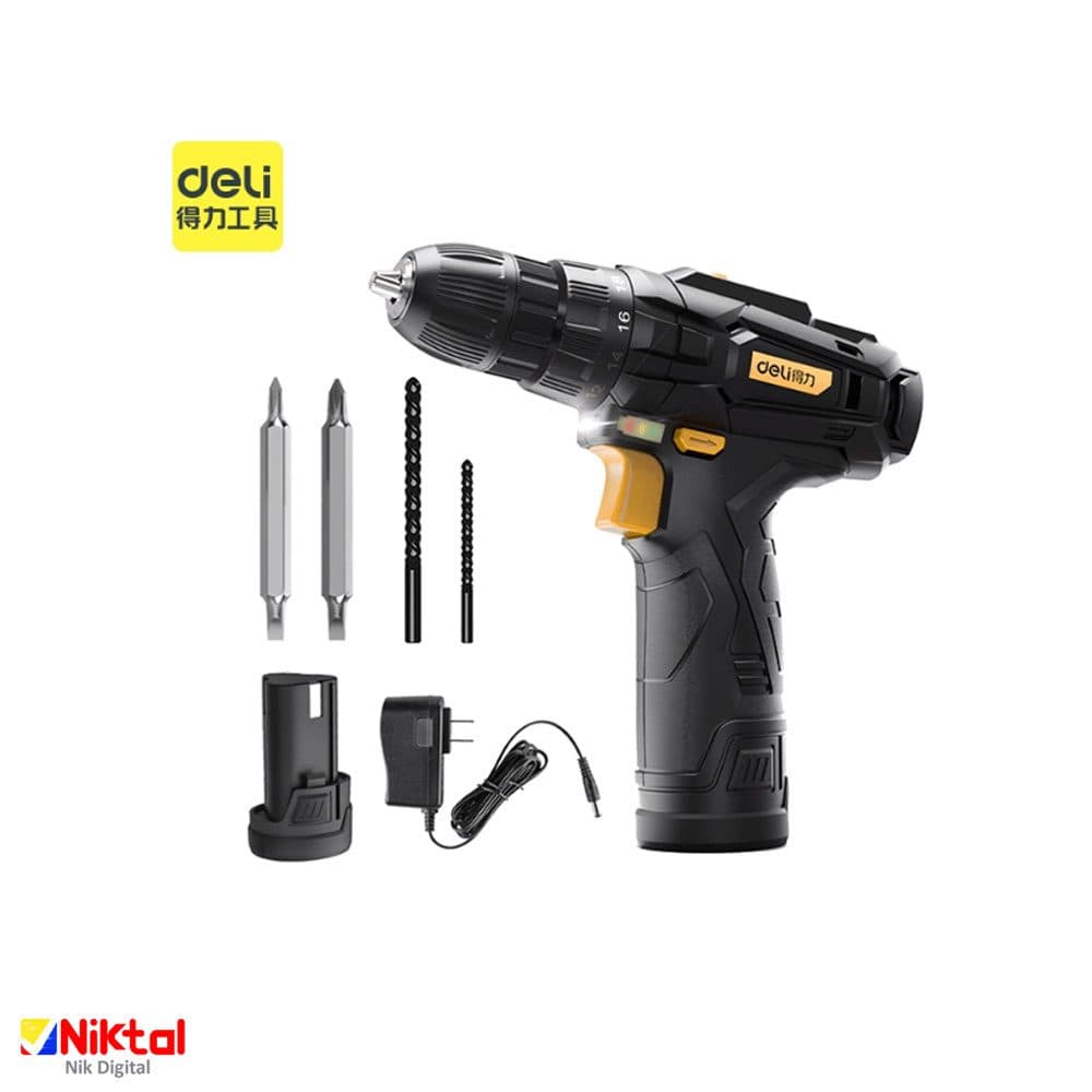 پیچ گوشتی شارژی دلی مدل DL600012
