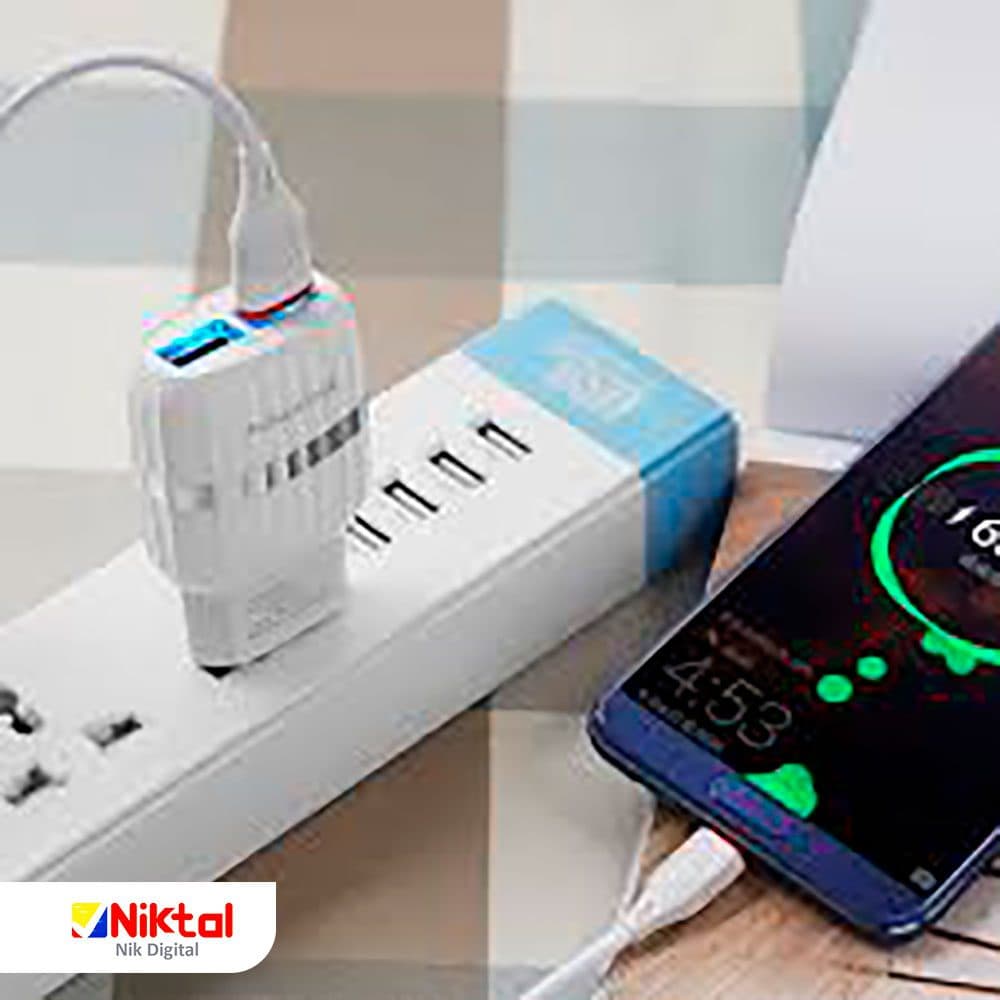 Borofone BA24A charger with Type-C cable شارژر بروفون با کابل تایپ سی — تصویر ۳