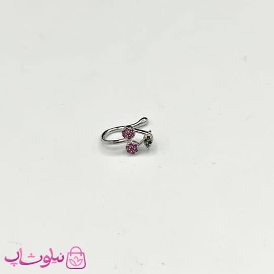 پیرسینگ فیک بینی یا گوش طرح گیلاس نگیندار کد 658
