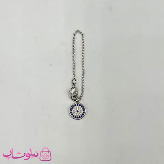 آویز ساعت زنانه ysx نگیندار نقره ای کد 1991