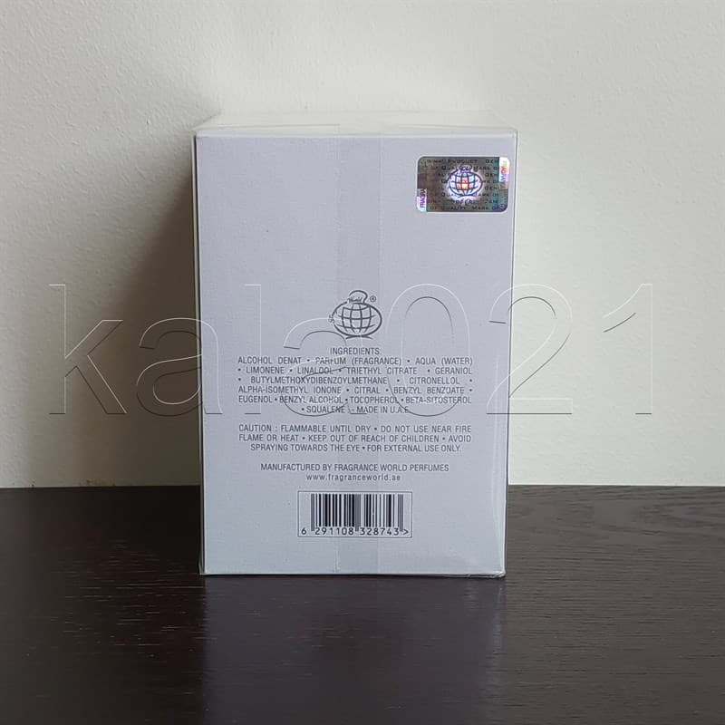 عطر ادکلن باکارات اکوا کریستال شرکتی فراگرنس ورد مدل Barakkat Aqua Crystal حجم 100 میل — تصویر ۳