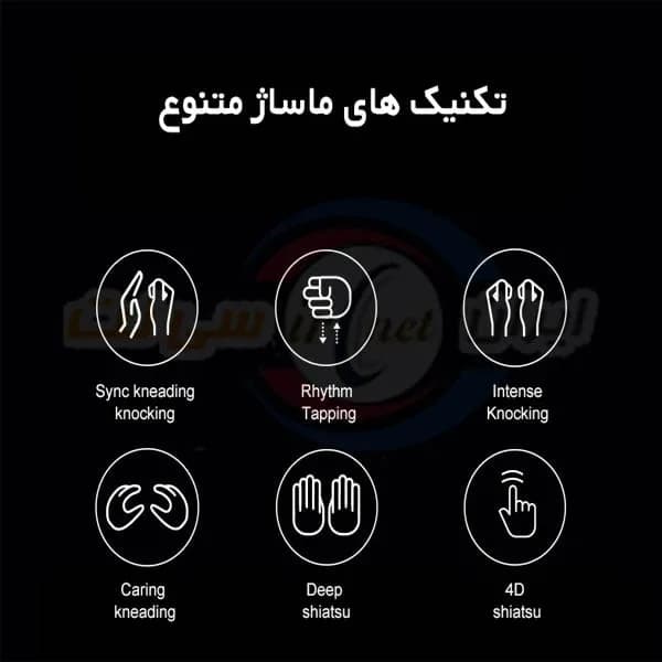 صندلی ماساژور آرونت مدل Aront RT 8800 black — تصویر ۶