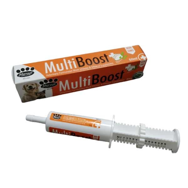 خمیر مولتی ویتامین و مینرال سگ مدل مولتی بوست 60 میلی لیتری مروو (mervue) — تصویر ۲