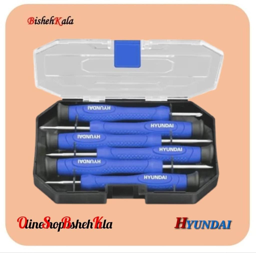 ست پیچ گوشتی 6 عددی تعمیرات موبایل HYUNDAI هیوندای مدل HT-7606 کد(3)