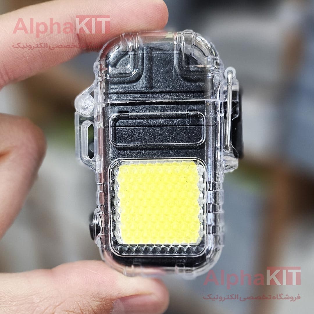 فندک المنتی و چراغ قوه شارژی COB مدل Flashlight