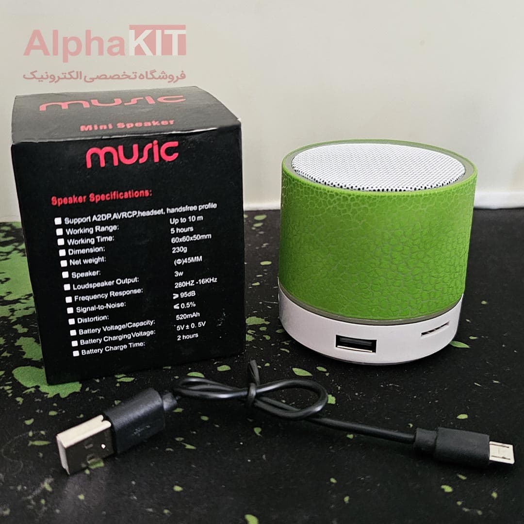 اسپیکر بلوتوثی رقص نور مدل Music Mini — تصویر ۴