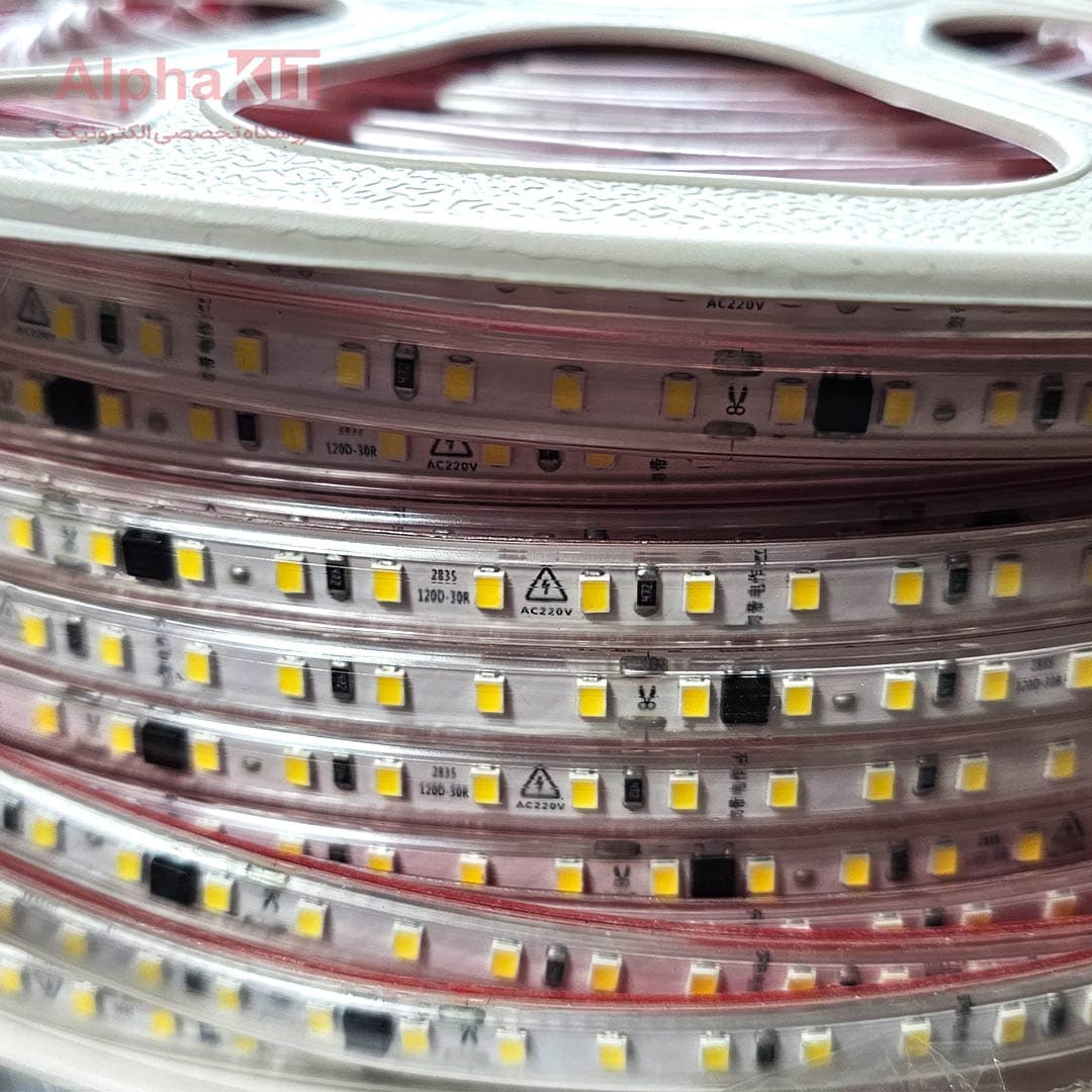 ریسه شلنگی SMD سفید مهتابی 220 ولت یک متری ضد آب — تصویر ۵