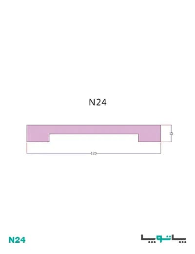 قرنیز 12 سانتی N24-12 پلیاستایرن بهینا — تصویر ۲
