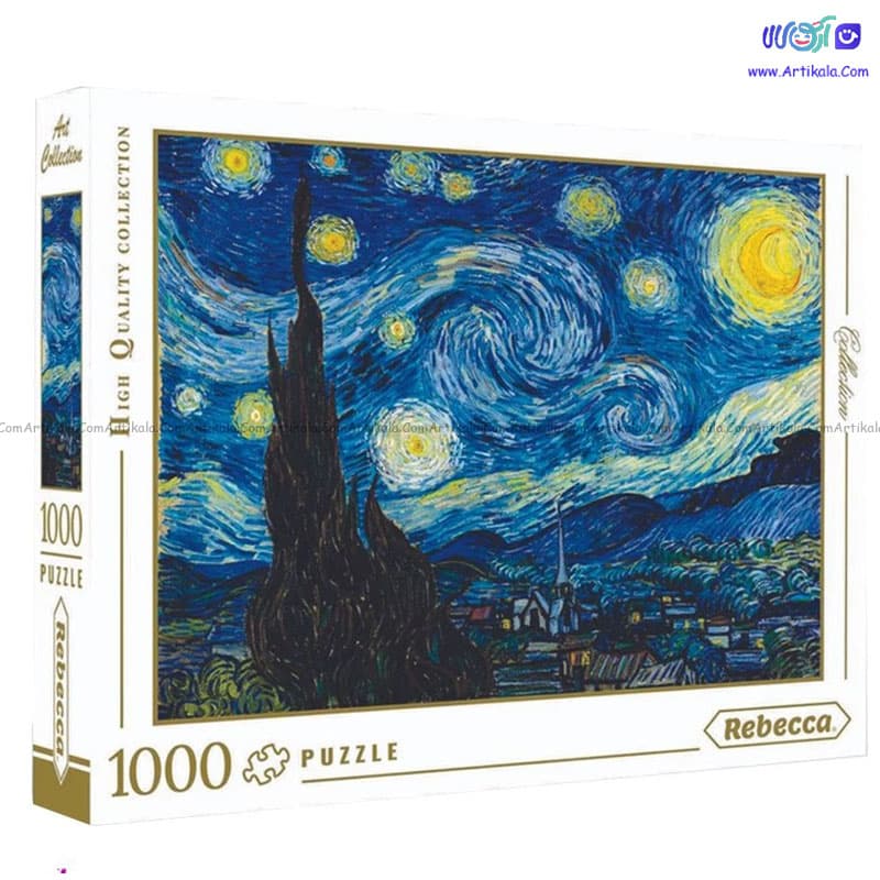 پازل 1000 قطعه طرح شب پرستاره ونگوک برند ربکا