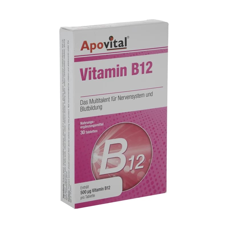 قرص ویتامین B12 آپوویتال بسته 30 عددی