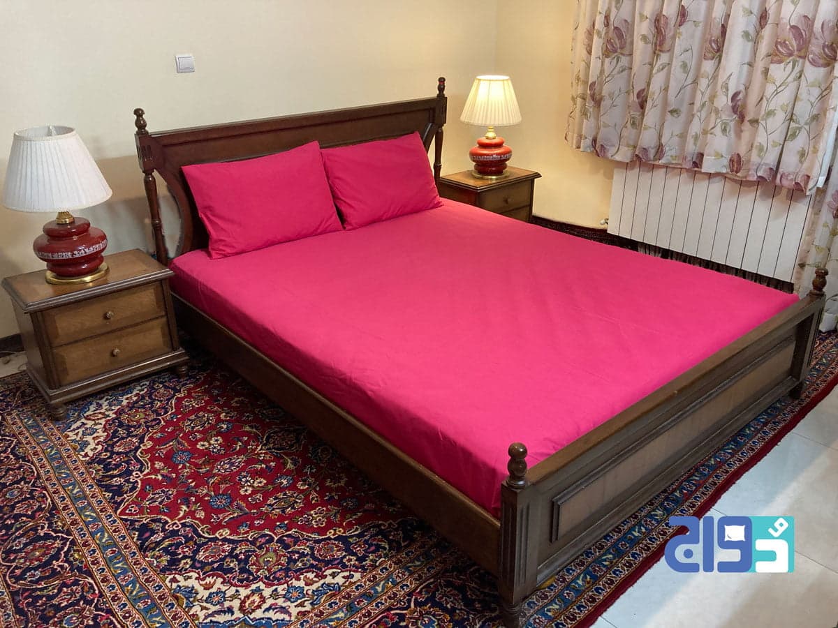 روتختی دونفره کشدار میکرو کد139908071 (رنگ صورتی سیر)