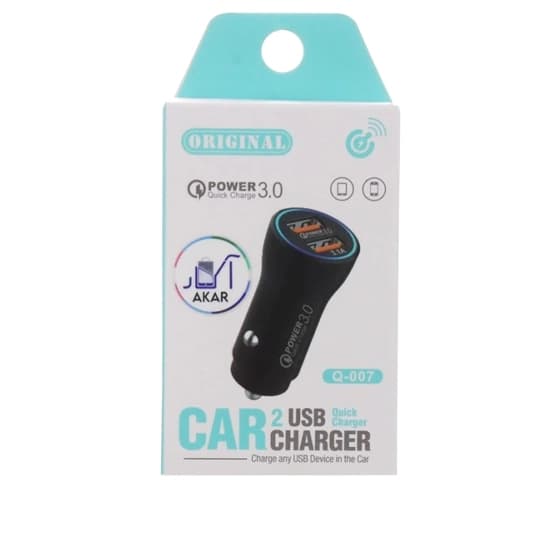 شارژر فندکی برند آکار مدل Q-007