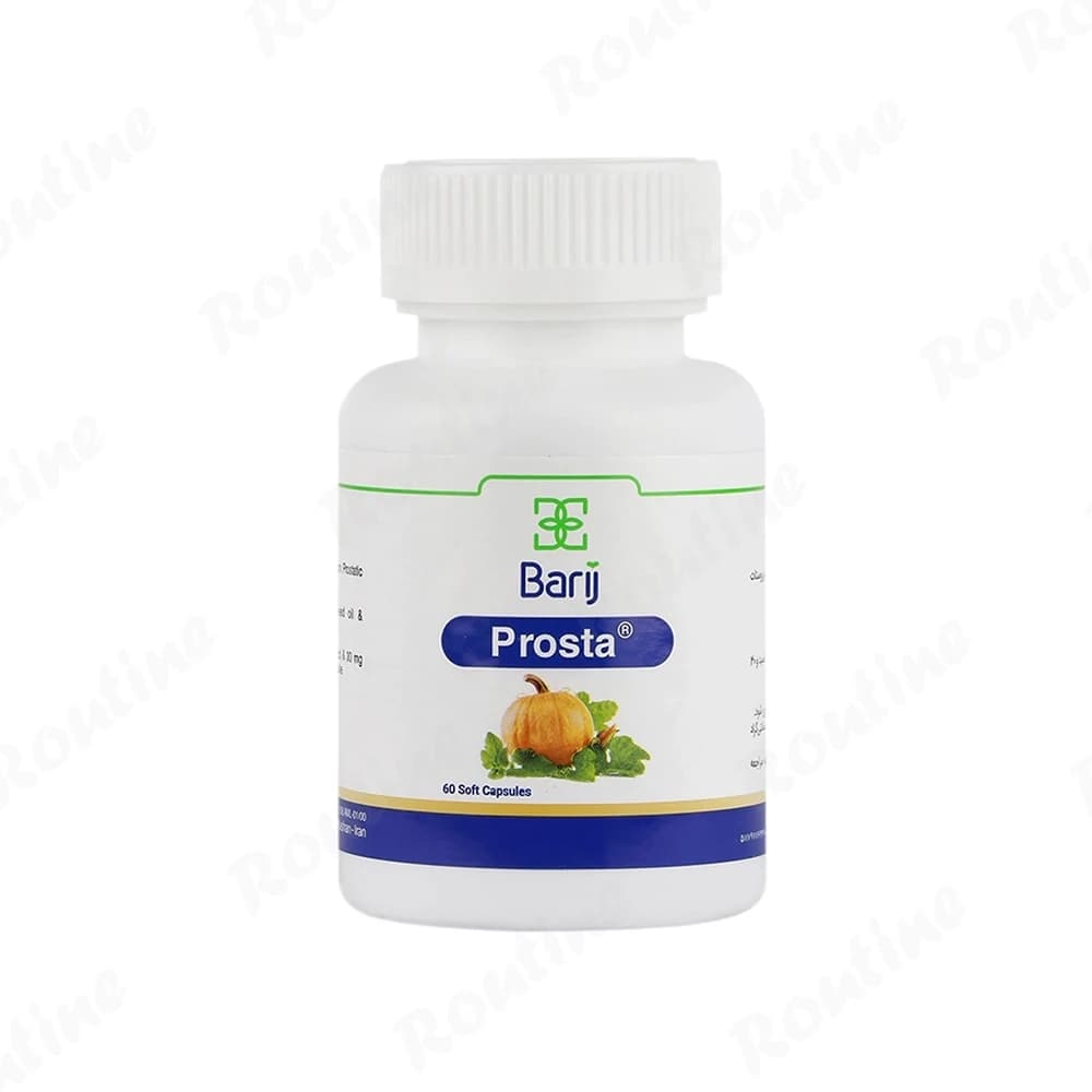 کپسول ژله‌ای پروستا 390 میلی‌گرم باریج اسانس 30 عدد