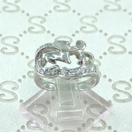 انگشتر نقره زنانه طرح برگ 2.