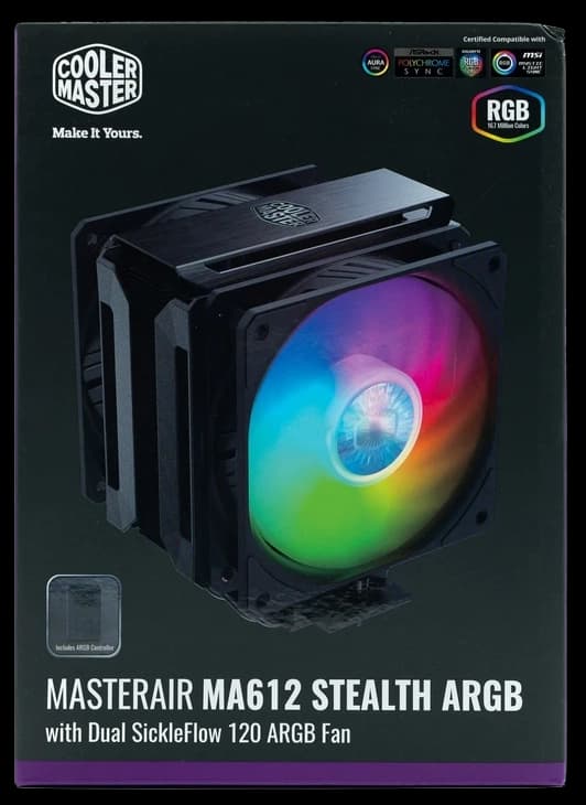فن خنک کننده سی پی یو کولر مستر مدل AIR COOLER COLERMASTER MA612 STEAL — تصویر ۳