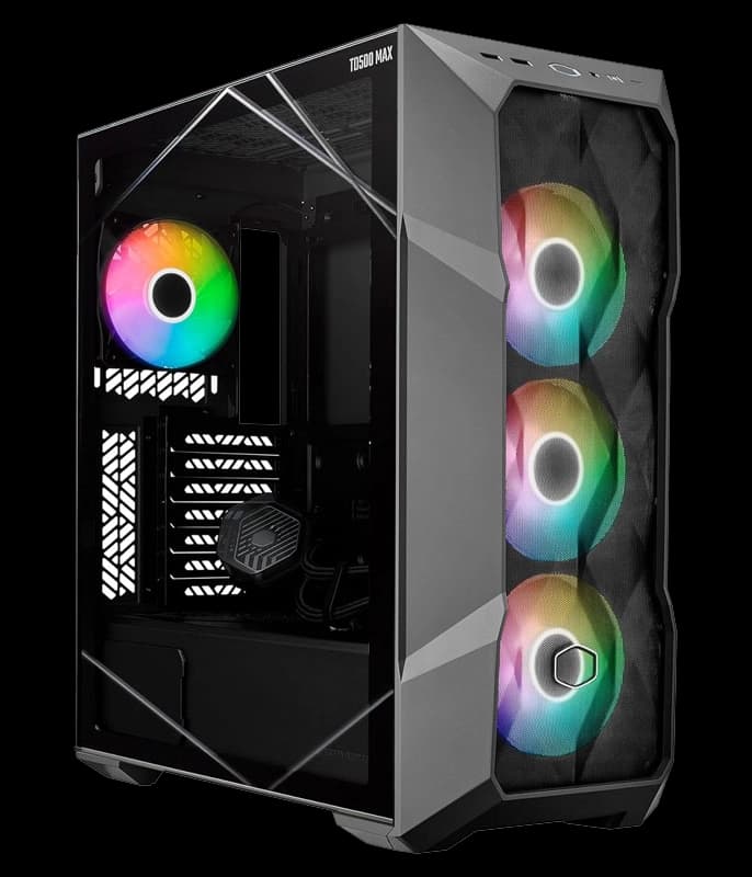 کیس کولر مستر مدل CASE COOLERMASTER TD500 MAX ARGB | LIQUID & POW