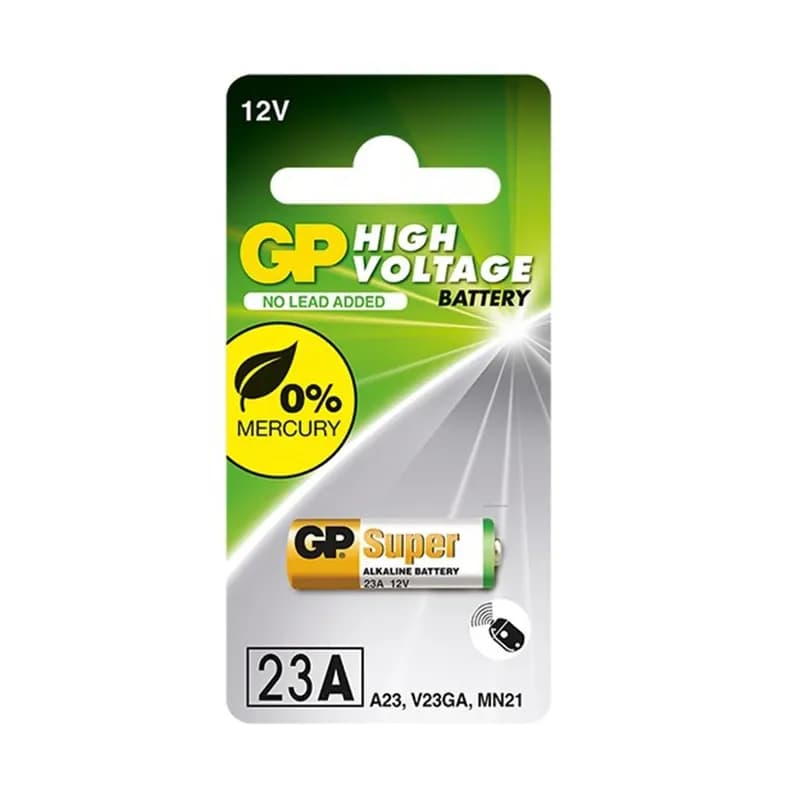 باطری ریموتی سایز 23A ولتاژ 12 برند GP مدل Super Alkaline کد 7336 — تصویر ۲