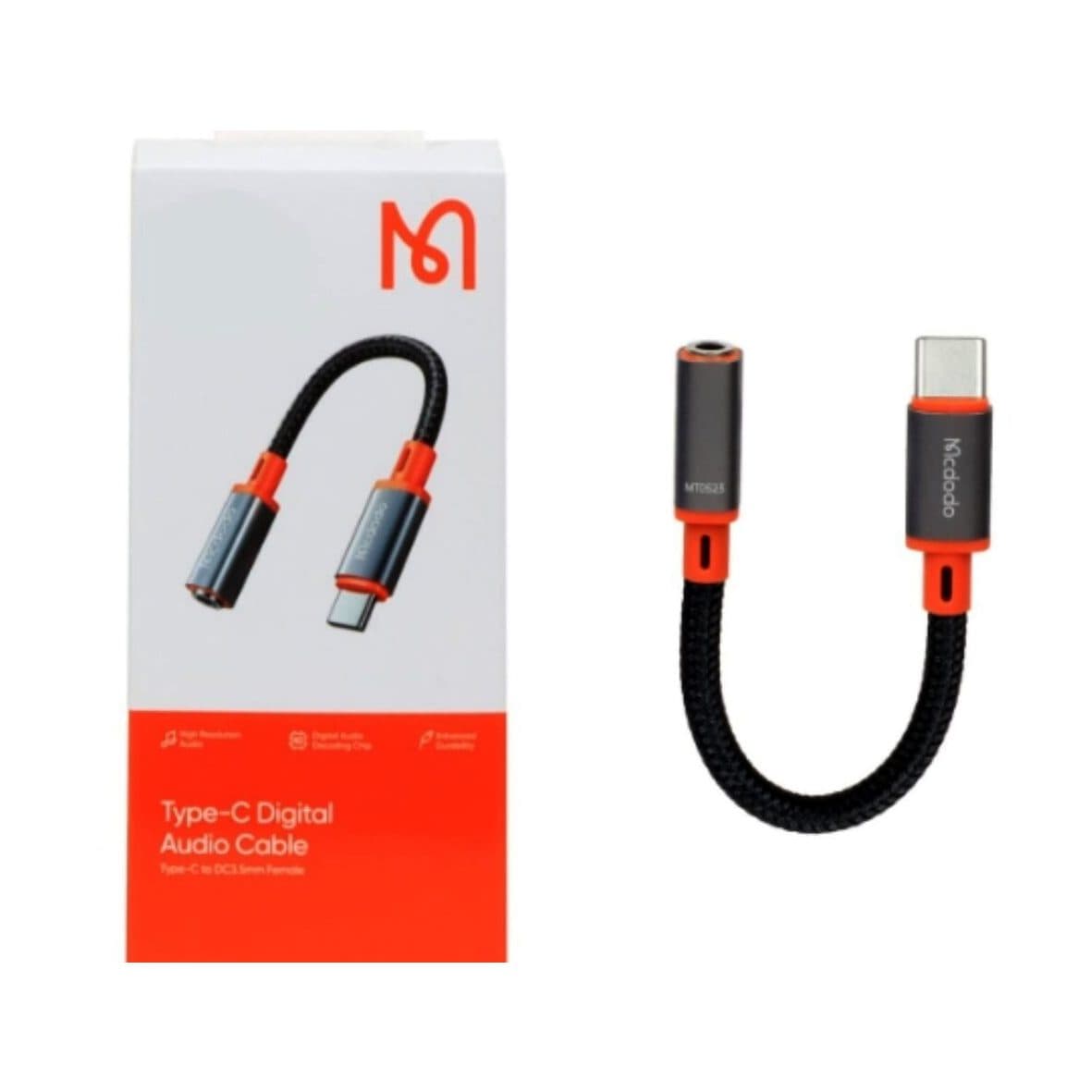 مبدل type c به جک 3.5 میلیمتری مک دودو مدل CA-7561 کد 7690 — تصویر ۲