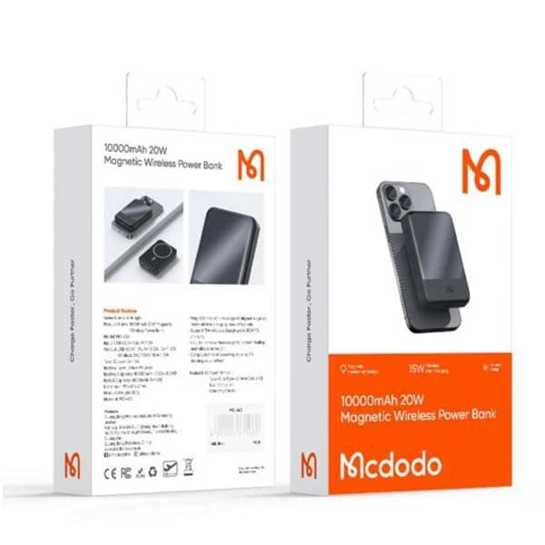 پاوربانک مک دودو 20 وات مدل MC-426 ظرفیت 10000 میلی آمپر ساعت کد 7657-7658 — تصویر ۲