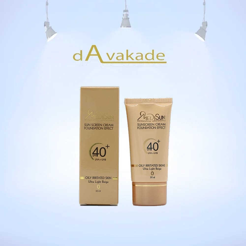 MEDISUN کرم ضد آفتاب SPF40 پوست چرب و حساس بژ طبیعی