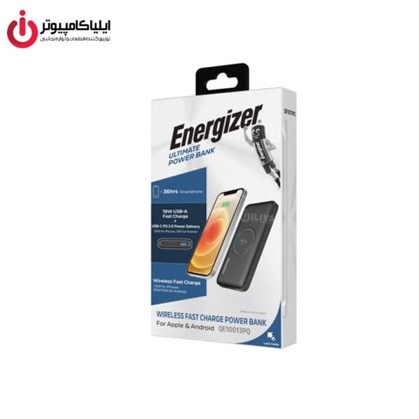 پاوربانک Qualcomm Type-C انرجایزر QE10013pq با ظرفیت 10000 میلی آمپر — تصویر ۳